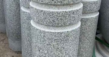 铜陵 芝麻白花岗岩挡车柱、隔离柱多少钱