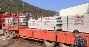 铜陵 芝麻灰花岗岩光面毛板出货日常