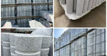 铜陵 芝麻白花岗岩挡车柱、隔离柱多少钱