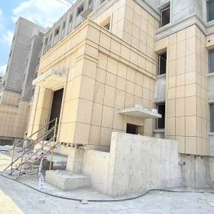 铜陵 黄金麻干挂，工地实拍