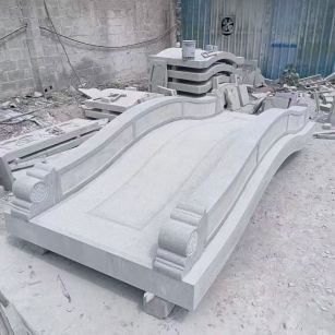 铜陵 芝麻灰花岗岩园林景观 小石桥