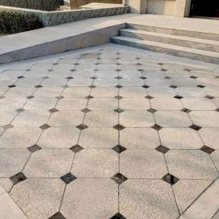 铜陵黄金麻花岗岩「地面」石材铺装案例