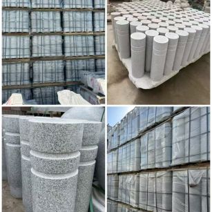 铜陵 芝麻白花岗岩挡车柱、隔离柱多少钱