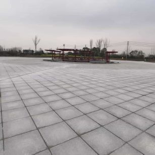 铜陵 芝麻白火烧面-公园广场地铺效果