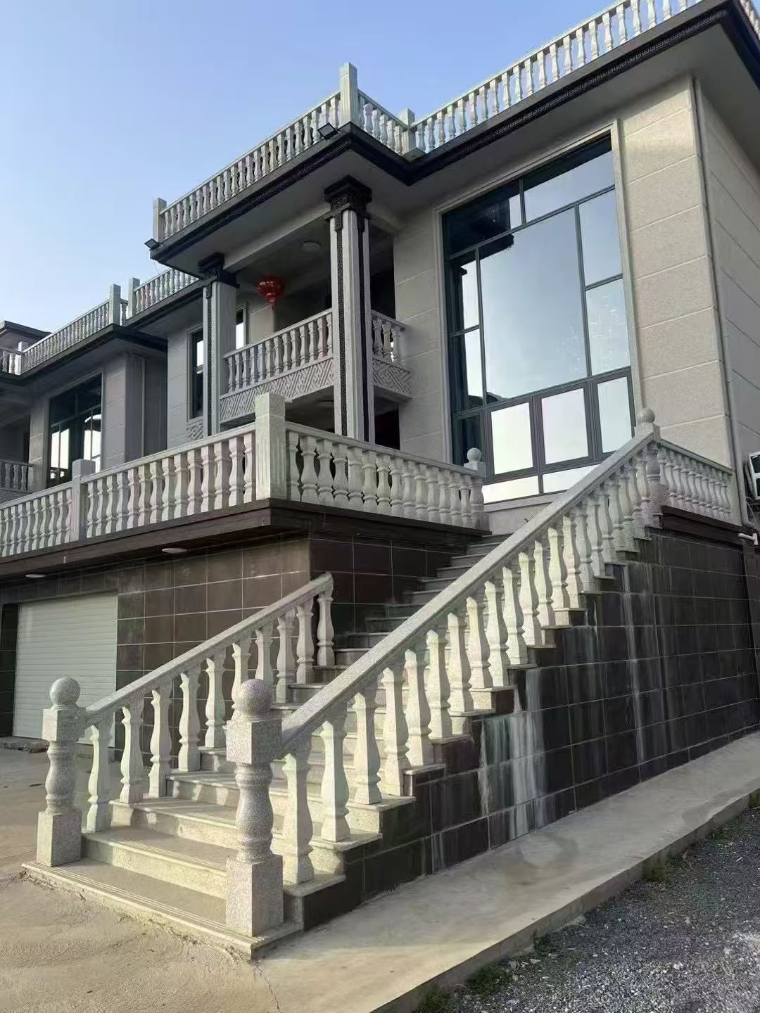 铜陵 芝麻白别墅阳台栏杆，楼梯栏杆