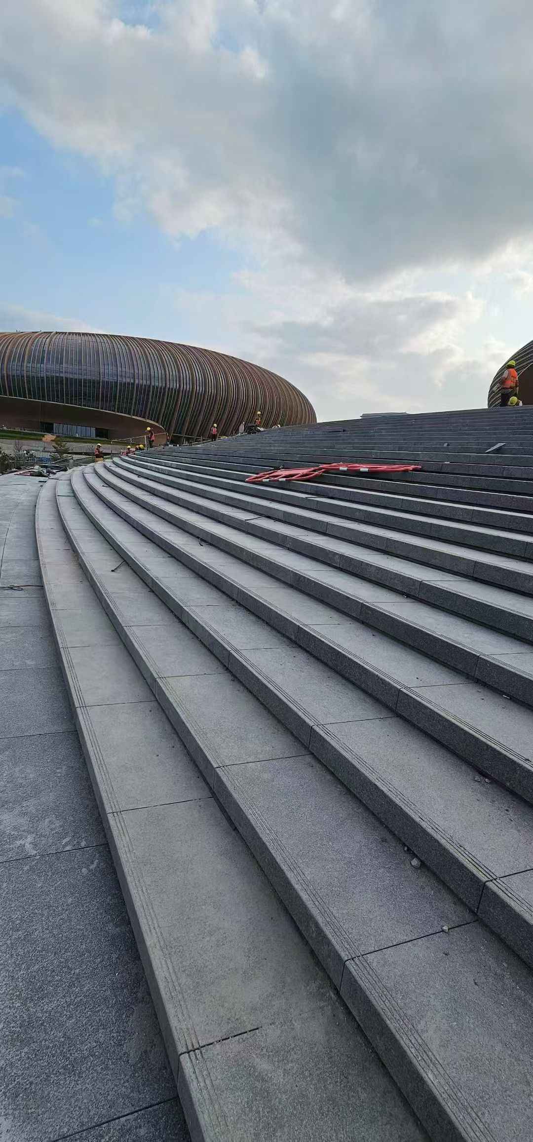 铜陵 弧形整石台阶铺装效果图