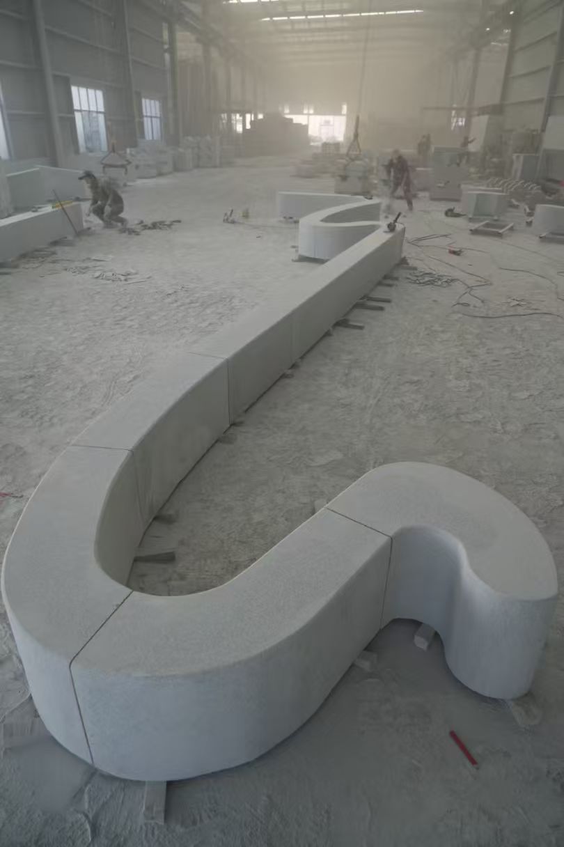 铜陵 花岗岩整石坐凳拼装